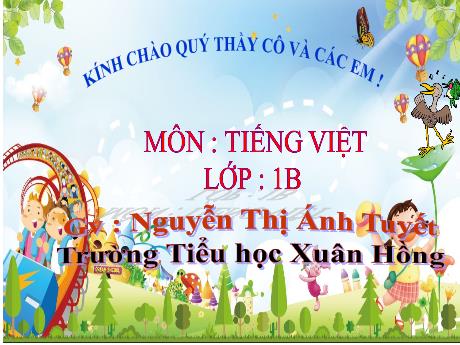 Bài giảng Tiếng Việt Lớp 1 (Kết nối tri thức) - Bài 78: uân uât (Tiết 1) - Nguyễn Thị Ánh Tuyết
