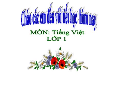 Bài giảng Tiếng Việt Lớp 1 (Kết nối tri thức) - Ôn tập Chủ đề 4: Điều em cần biết