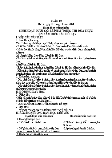 Kế hoạch bài dạy Lớp 1 - Tuần 10 (Thứ 2,3,4) - Năm học 2024-2025 - Nguyễn Thị Ánh Tuyết