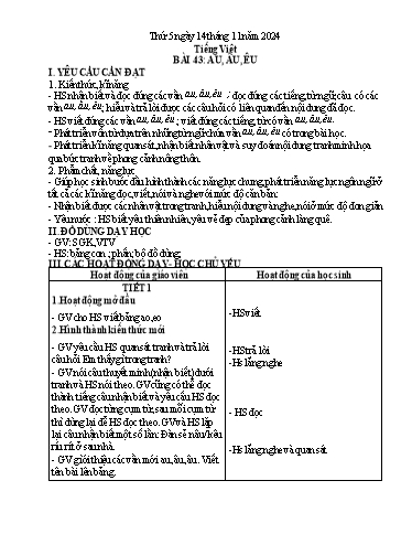 Kế hoạch bài dạy Lớp 1 - Tuần 10 (Thứ 5,6) - Năm học 2024-2025 - Nguyễn Thị Ánh Tuyết