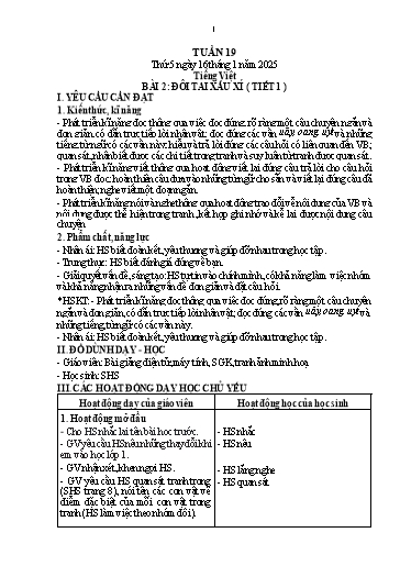 Kế hoạch bài dạy Lớp 1 - Tuần 19 (Thứ 5,6) - Năm học 2024-2025 - Trần Thị Hồng Thúy