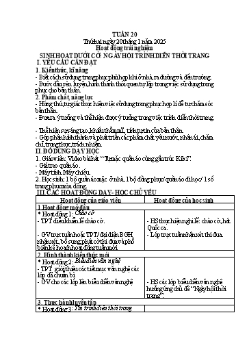Kế hoạch bài dạy Lớp 1 - Tuần 20 (Thứ 2,3,4) - Năm học 2024-2025 - Trần Thị Thanh Hương