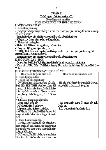 Kế hoạch bài dạy Lớp 1 - Tuần 22 (Thứ 2,3) - Năm học 2024-2025 - Trần Thị Hồng Thúy