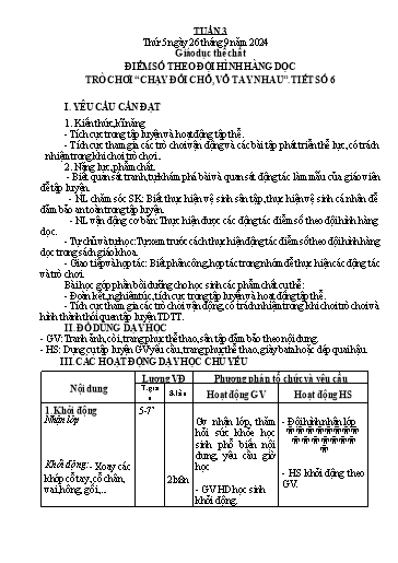 Kế hoạch bài dạy Lớp 1 - Tuần 3 (Thứ 5,6) - Năm học 2024-2025 - Trần Thị Thanh Hương